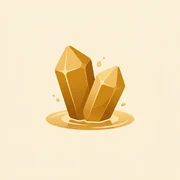Mineral crystals rising from spring water